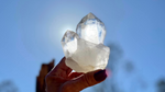 Lemurian Seed Tantric Twin Record Keeper Quartz with Rainbows