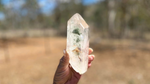 Epidote Lemurian Seed Record Keeper Quartz Natural Point Time Keeper