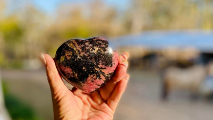 Rhodonite Heart