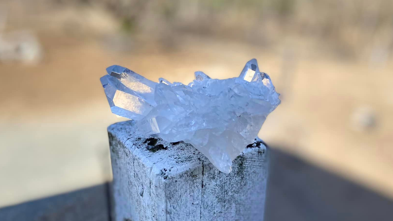 Lemurian Seed Cluster with Rainbows and Record Keepers AAA+ Grade