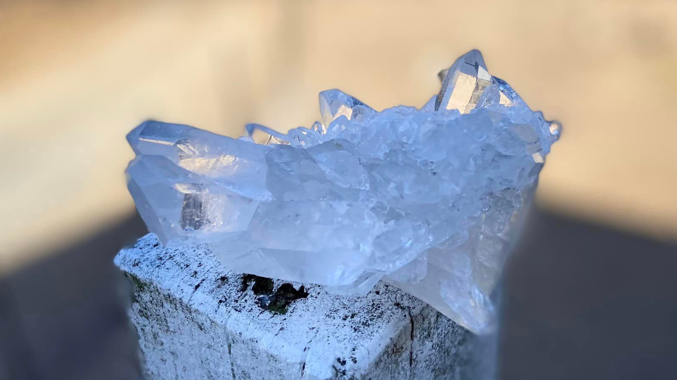 Lemurian Seed Cluster with Rainbows and Record Keepers AAA+ Grade