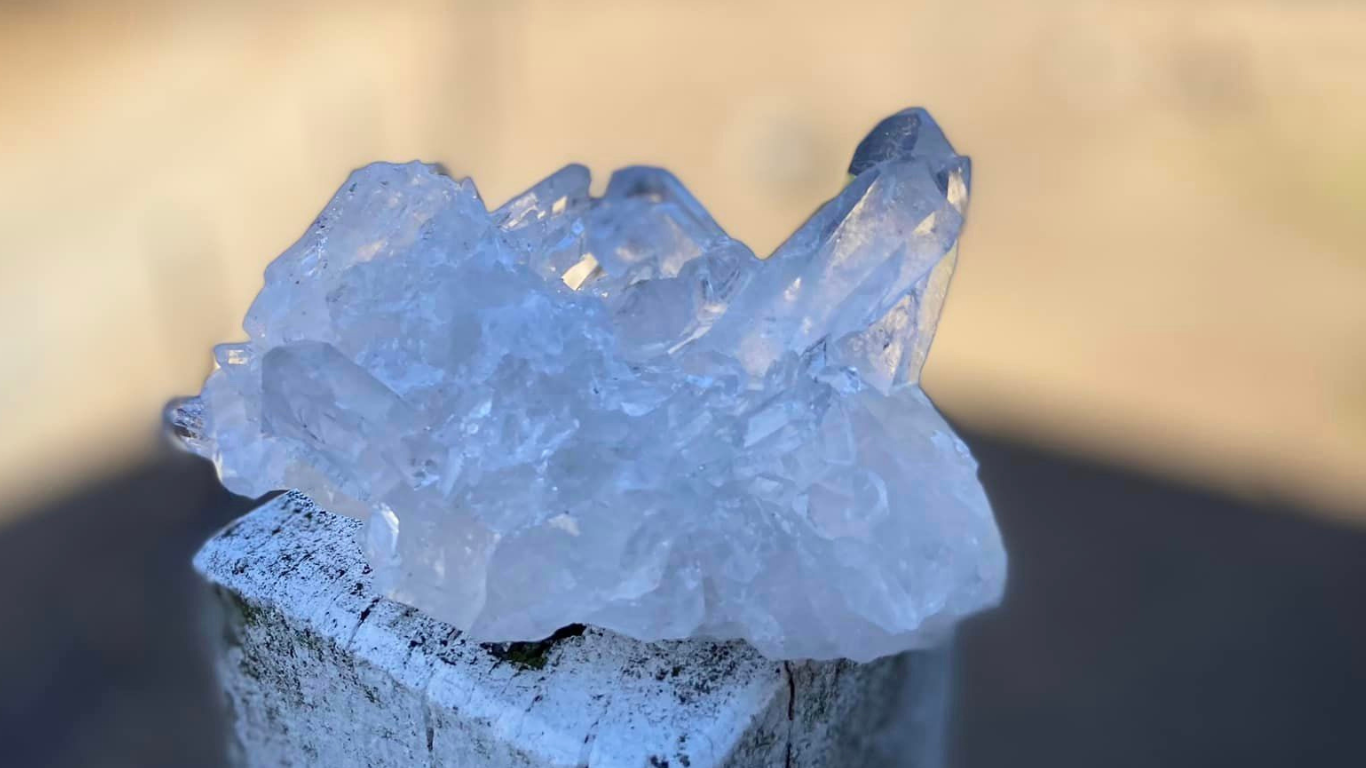 Lemurian Seed Cluster with Rainbows and Record Keepers AAA+ Grade