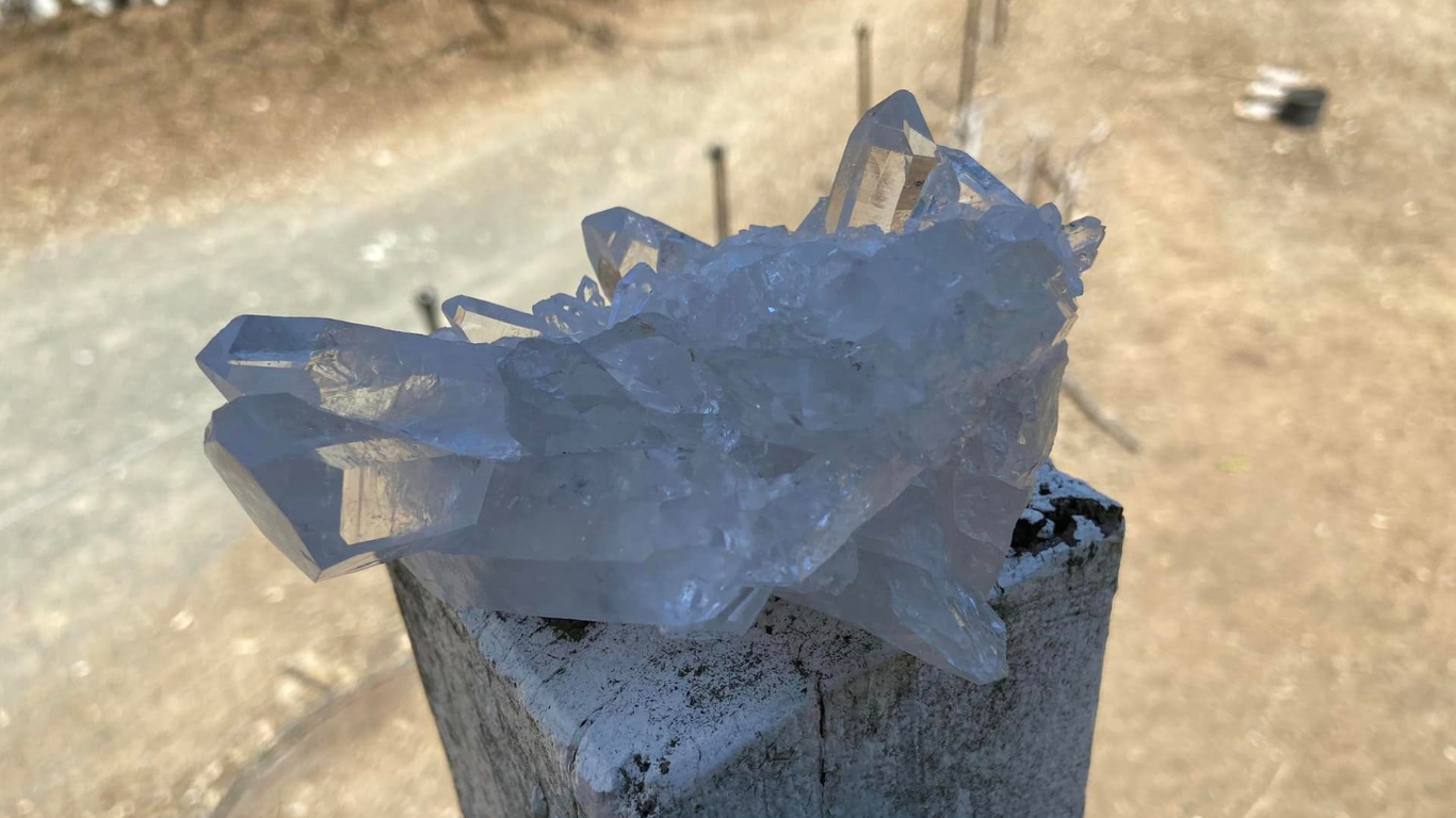 Lemurian Seed Cluster with Rainbows and Record Keepers AAA+ Grade