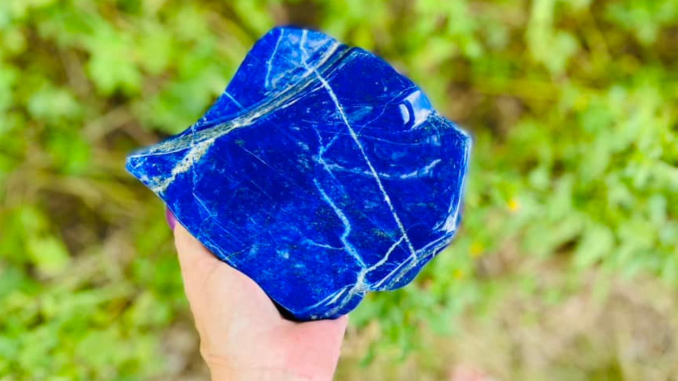 Lapis Lazuli & Pyrite Sculpture Plate