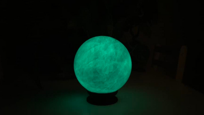 Gigantic Phosphorescent Fluorite Sphere | 6.9kg AAA Collector Crystal | Xianghuapu Mine, Hunan, China | Manifestation