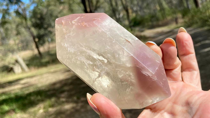 Pink Lithium Quartz Double Terminated AAA+++ Grade