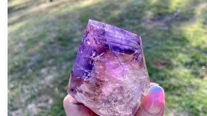 Dragon Tooth Amethyst and Ametrine Quartz Phantom Natural Point