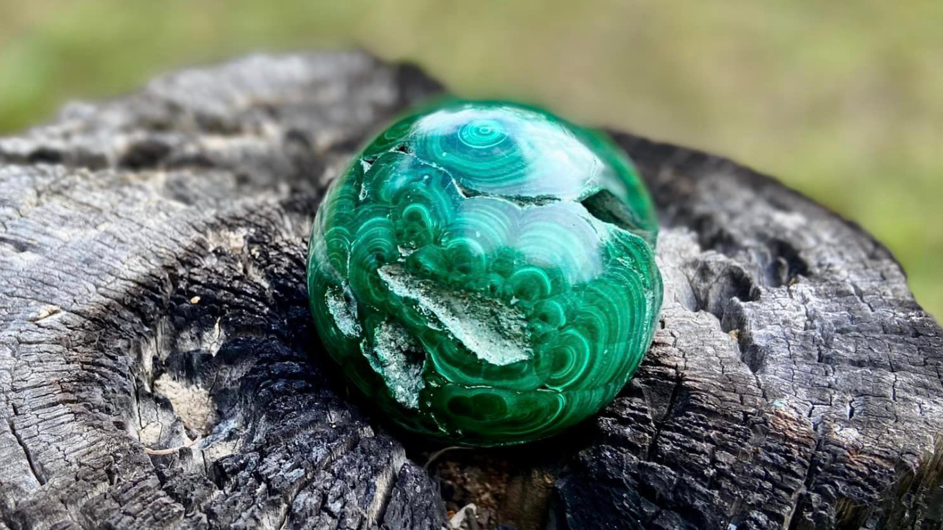 Malachite Polished Freeform Sphere