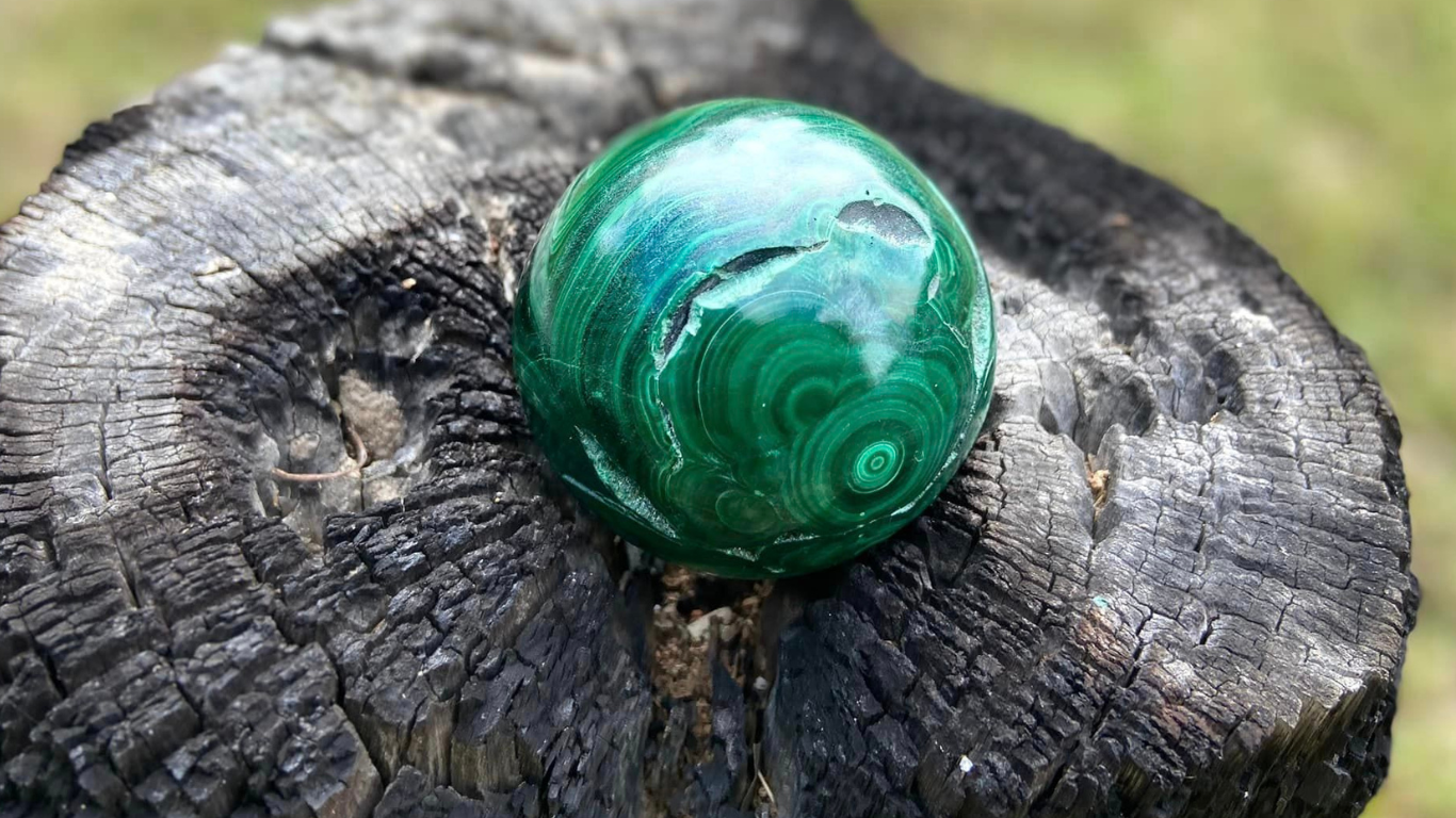 Malachite Polished Freeform Sphere