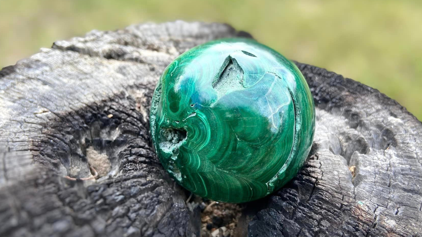 Malachite Polished Freeform Sphere