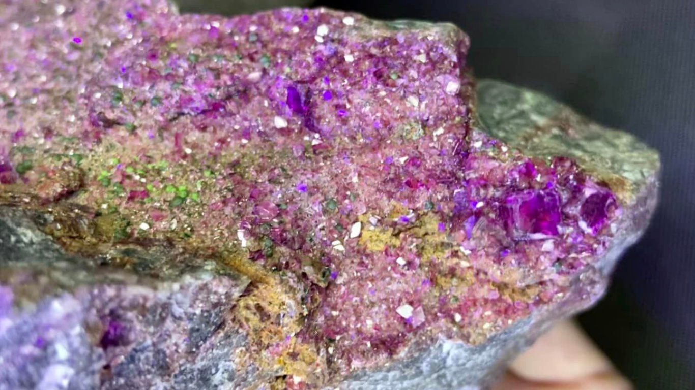 Ruby Purple Cobaltoan Dolomite Druzy Cluster Gem Quality