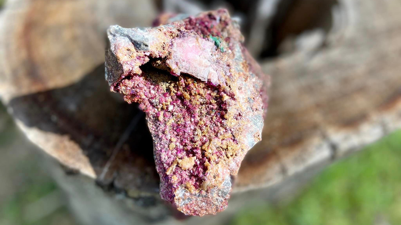 Ruby Purple Cobaltoan Dolomite Druzy Cluster Gem Quality