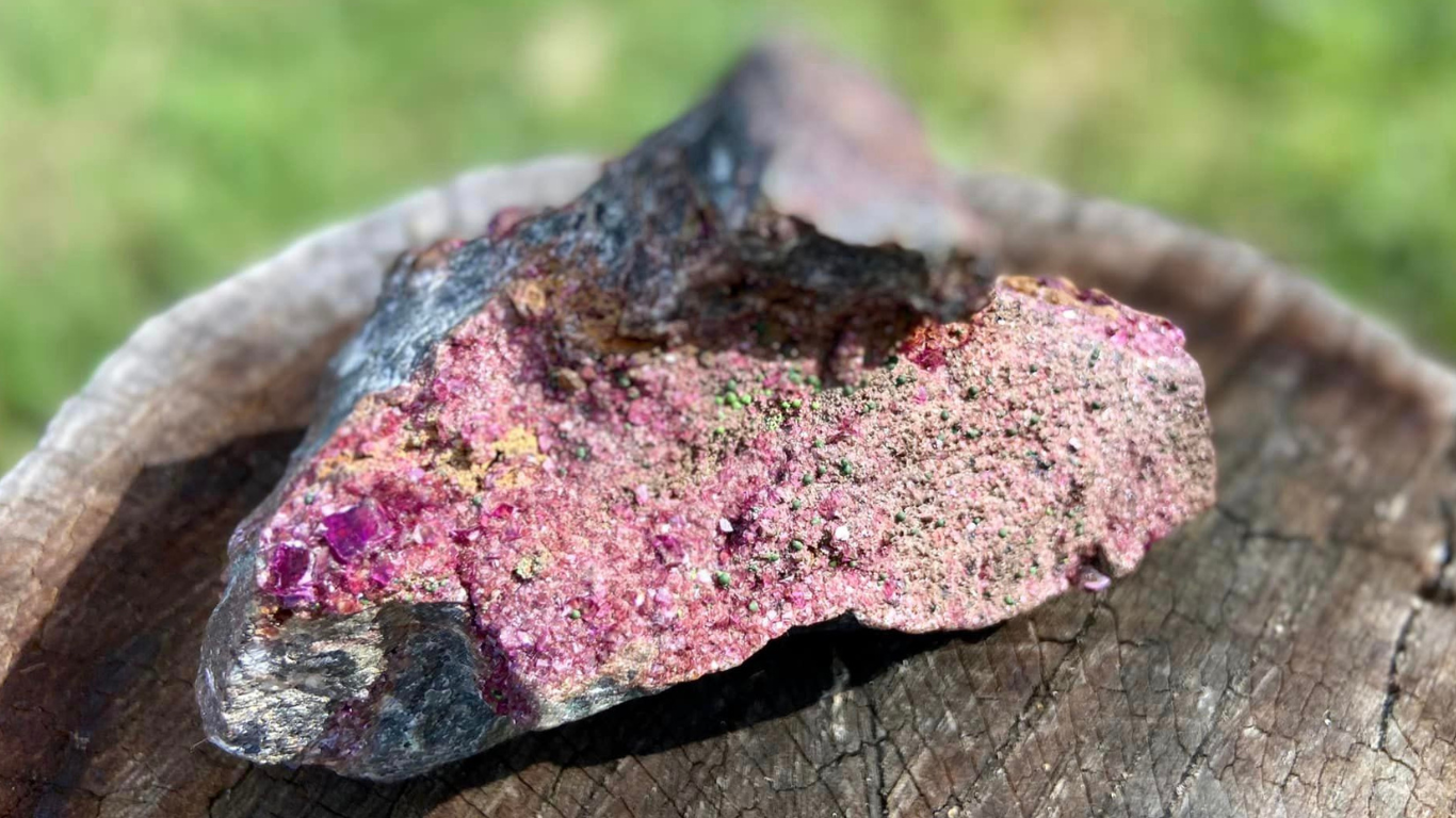 Ruby Purple Cobaltoan Dolomite Druzy Cluster Gem Quality