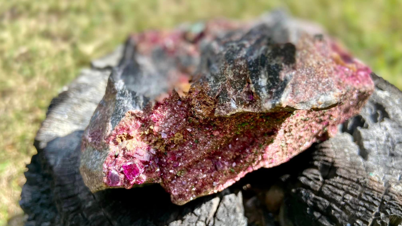 Ruby Purple Cobaltoan Dolomite Druzy Cluster Gem Quality