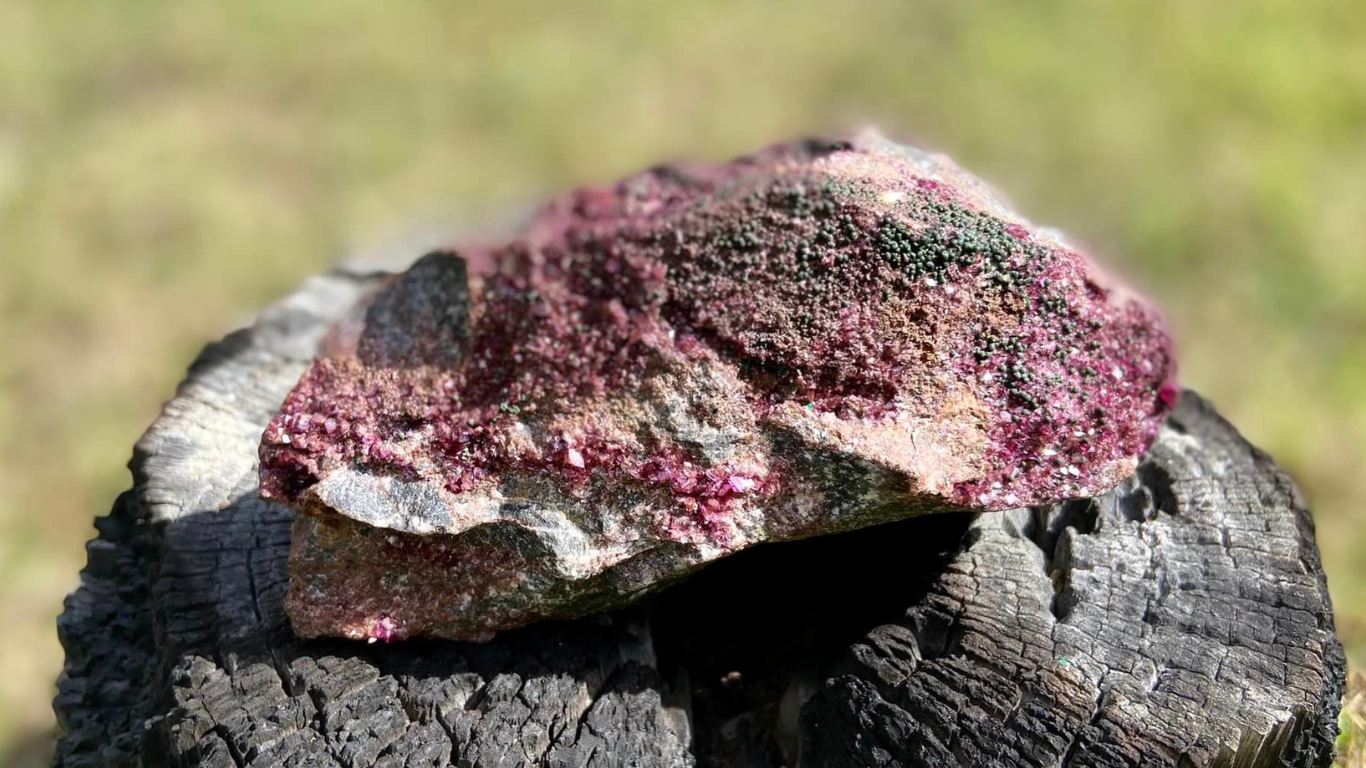 Ruby Purple Cobaltoan Dolomite Druzy Cluster Gem Quality