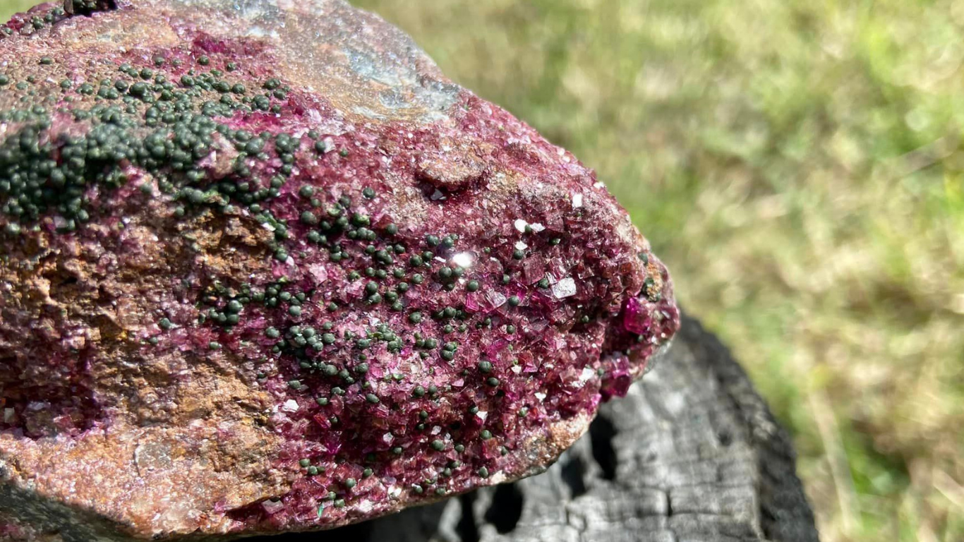 Ruby Purple Cobaltoan Dolomite Druzy Cluster Gem Quality