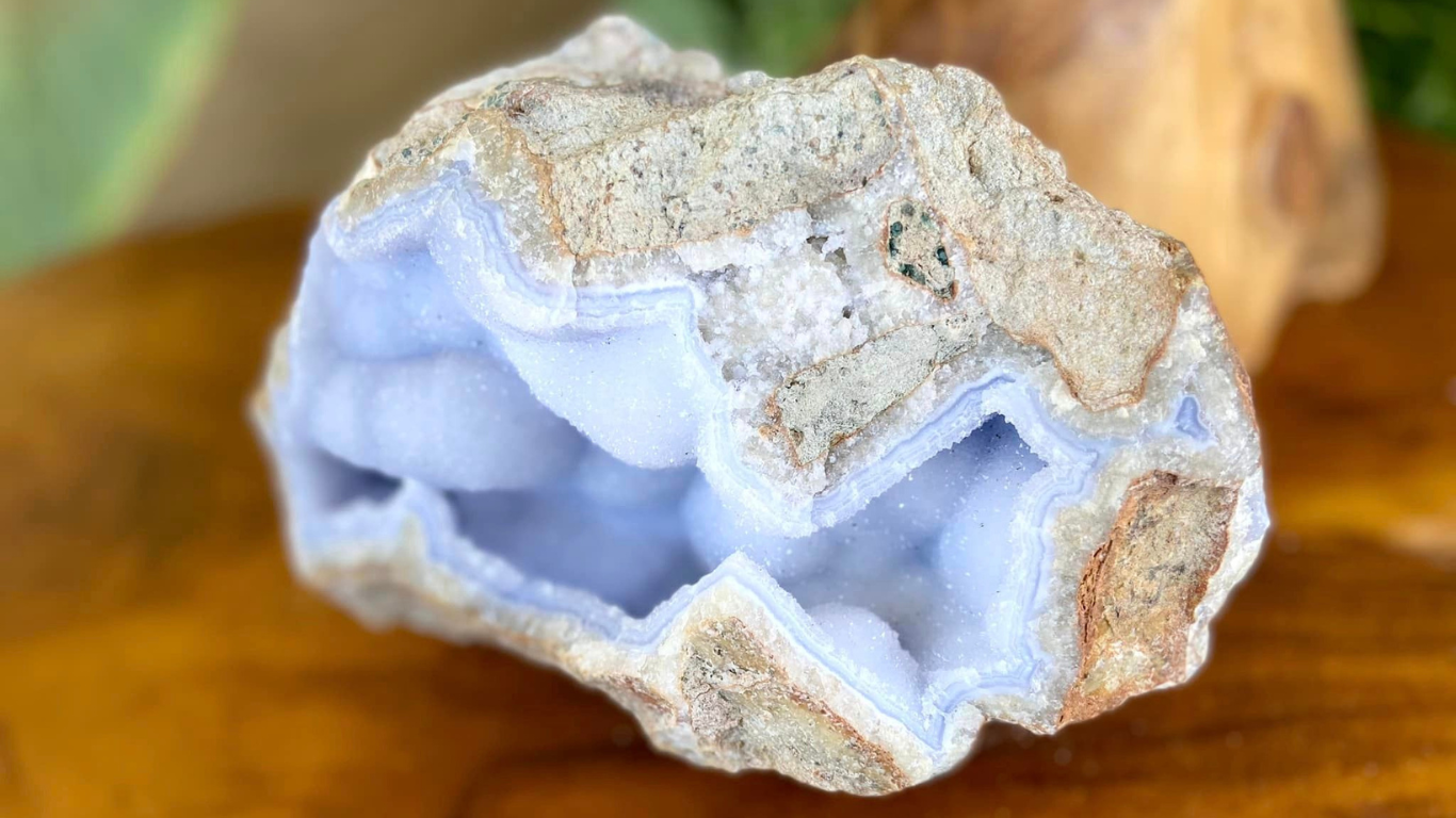 Blue Lace Agate Geode