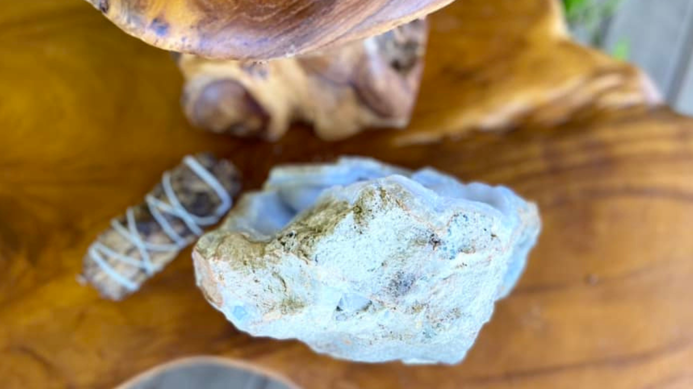 Blue Lace Agate Geode