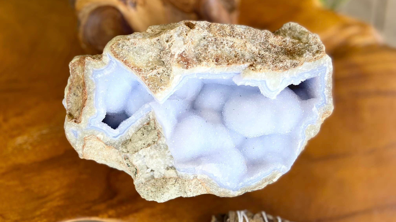 Blue Lace Agate Geode