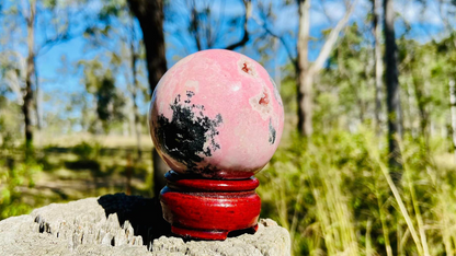 Rhodonite Sphere