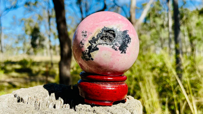 Rhodonite Sphere