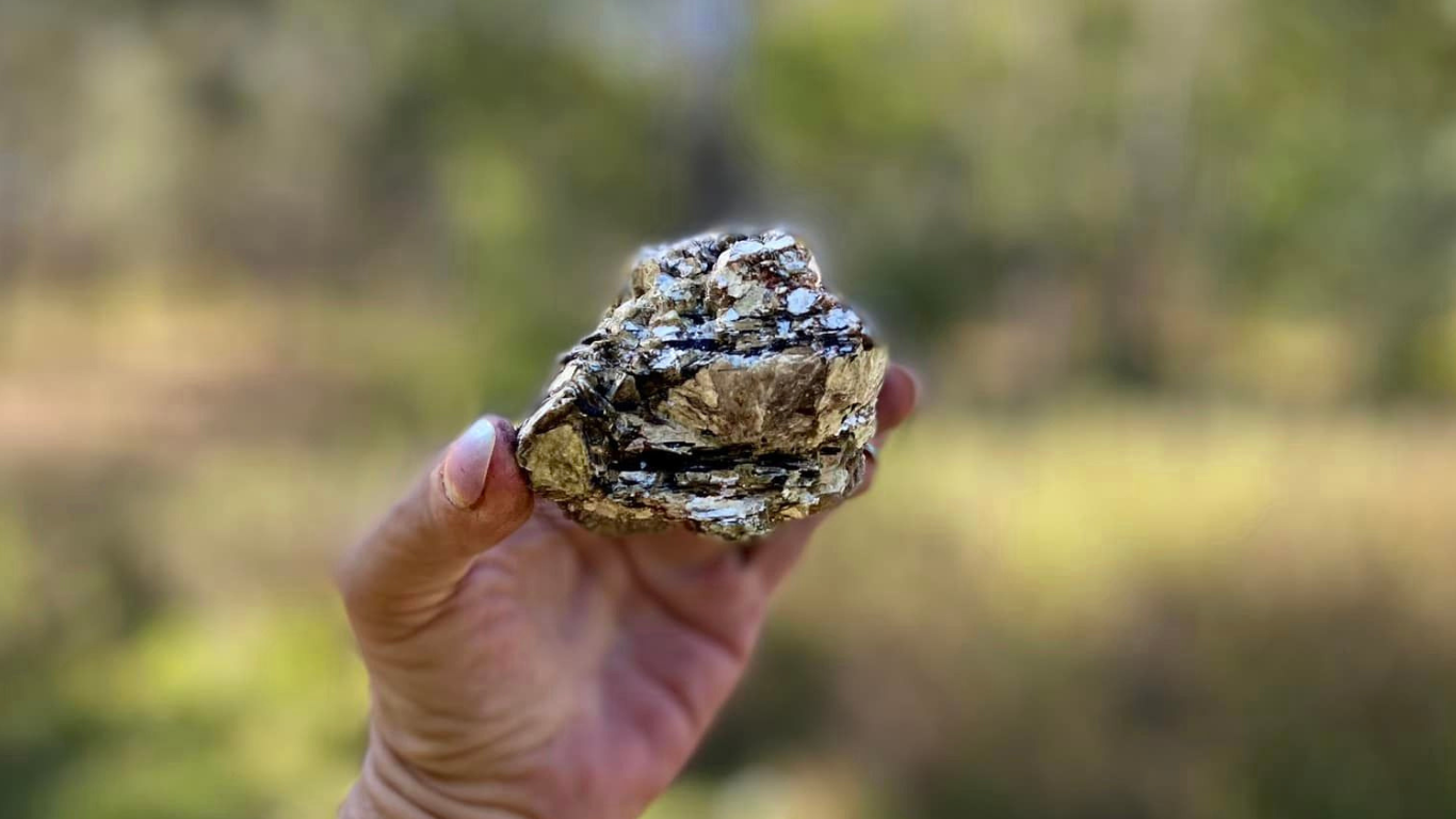 Mica with Black Tourmaline