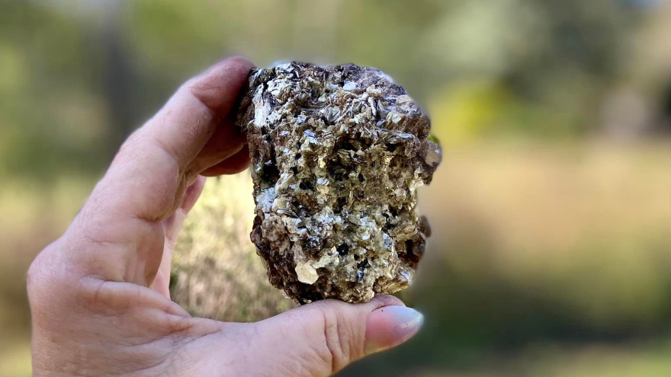 Mica with Black Tourmaline