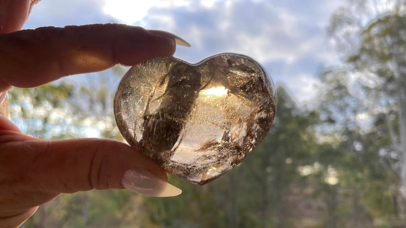 Smoky Quartz Heart