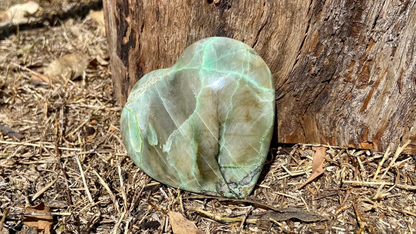 Green Garnet Heart