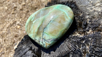 Green Garnet Heart