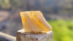 Citrine Diamond Natural Point Standing