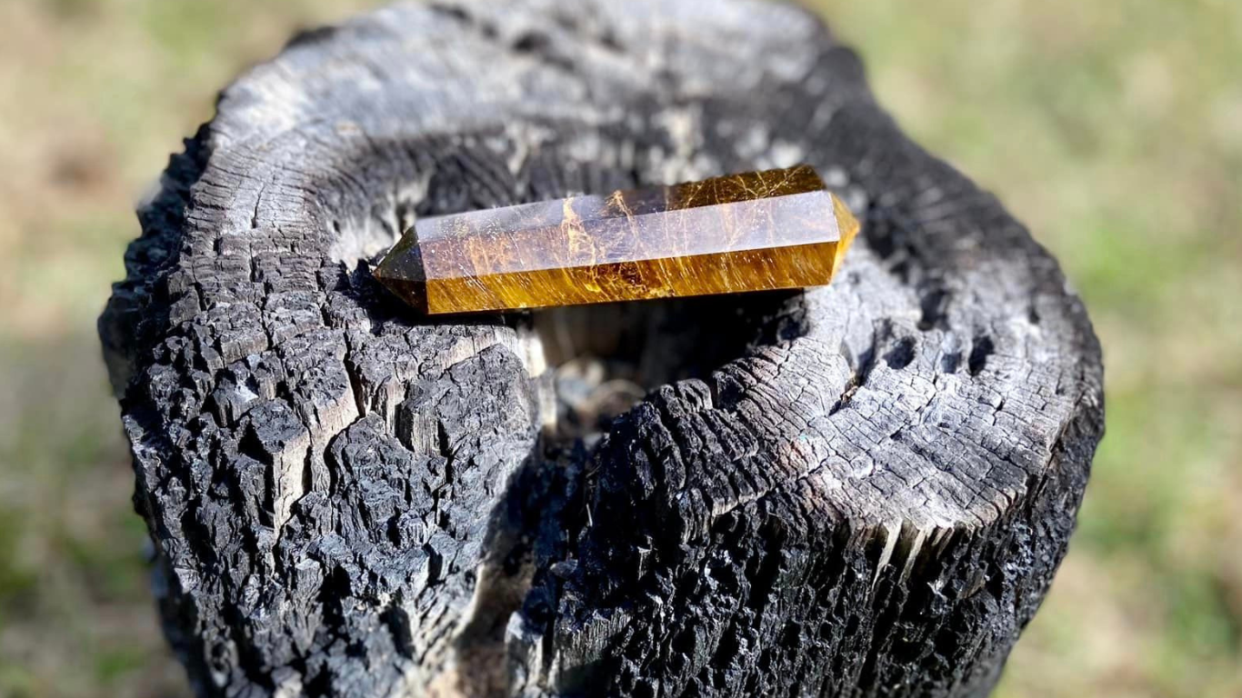 Tigers Eye Double Terminated Wand