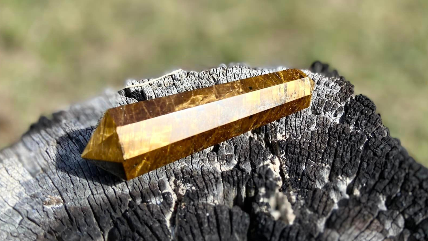 Tigers Eye Double Terminated Wand