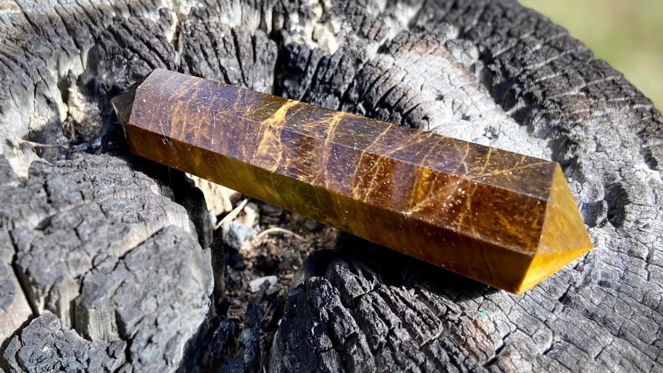 Tigers Eye Double Terminated Wand