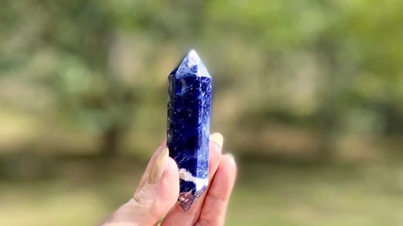 Sodalite Double Terminated Wand