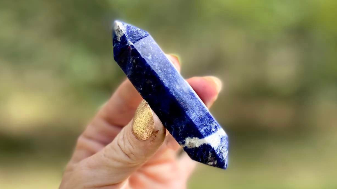 Sodalite Double Terminated Wand