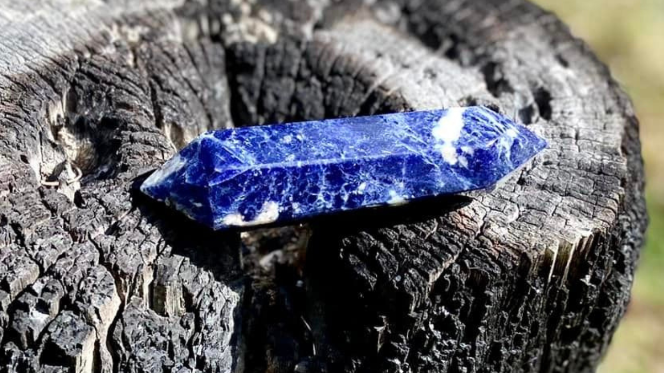 Sodalite Double Terminated Wand