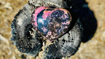 Rhodonite Heart