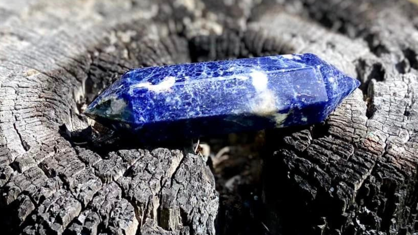 Sodalite Double Terminated Wand