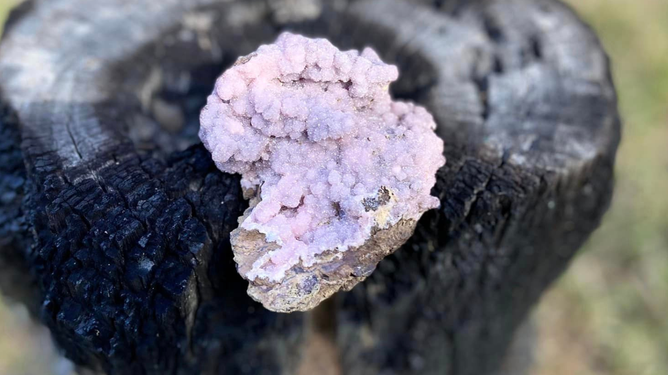 Rhodochrisite Cluster on Matrix