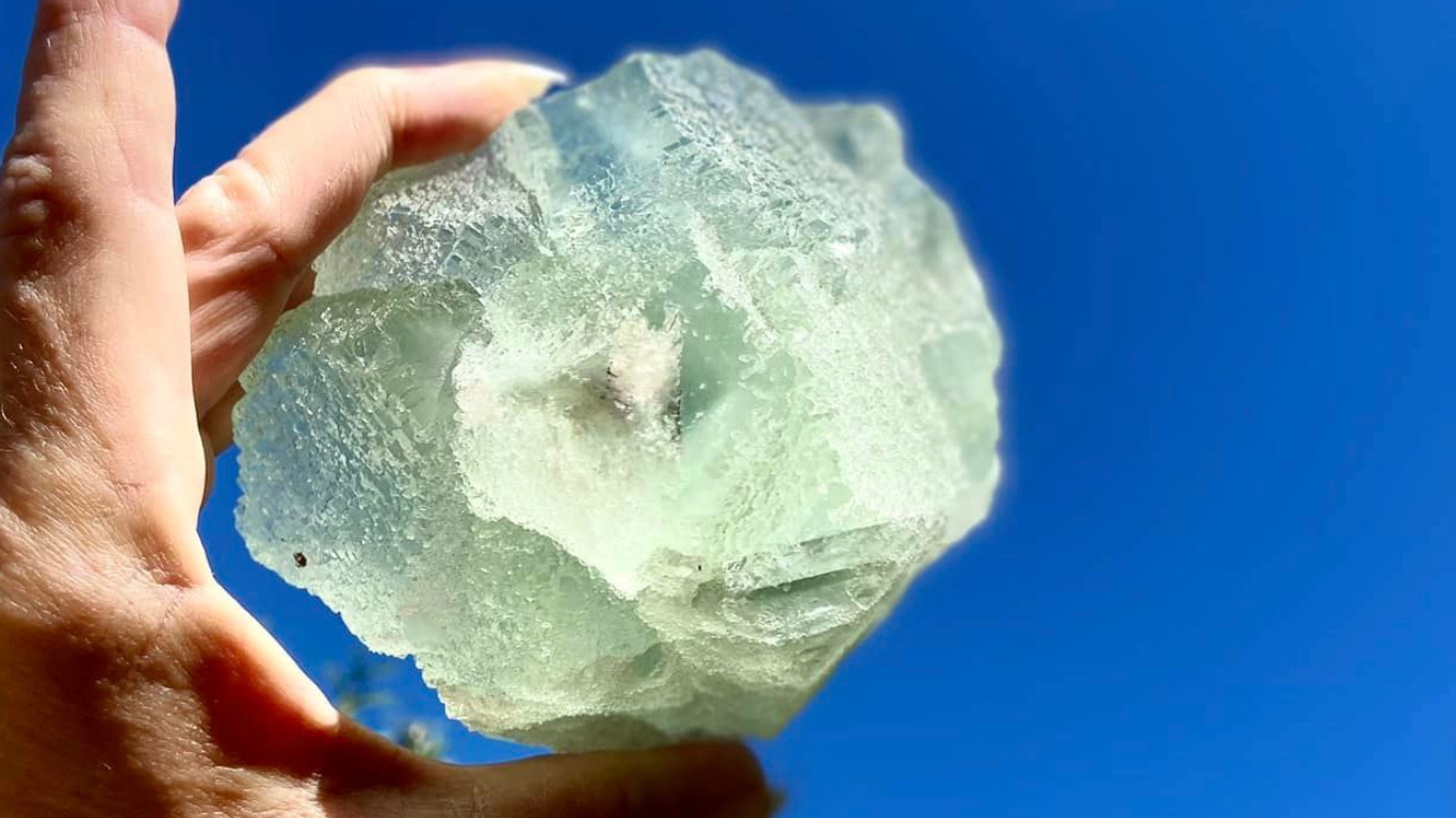 Green Sugar Fluorite AAA+++ Grade