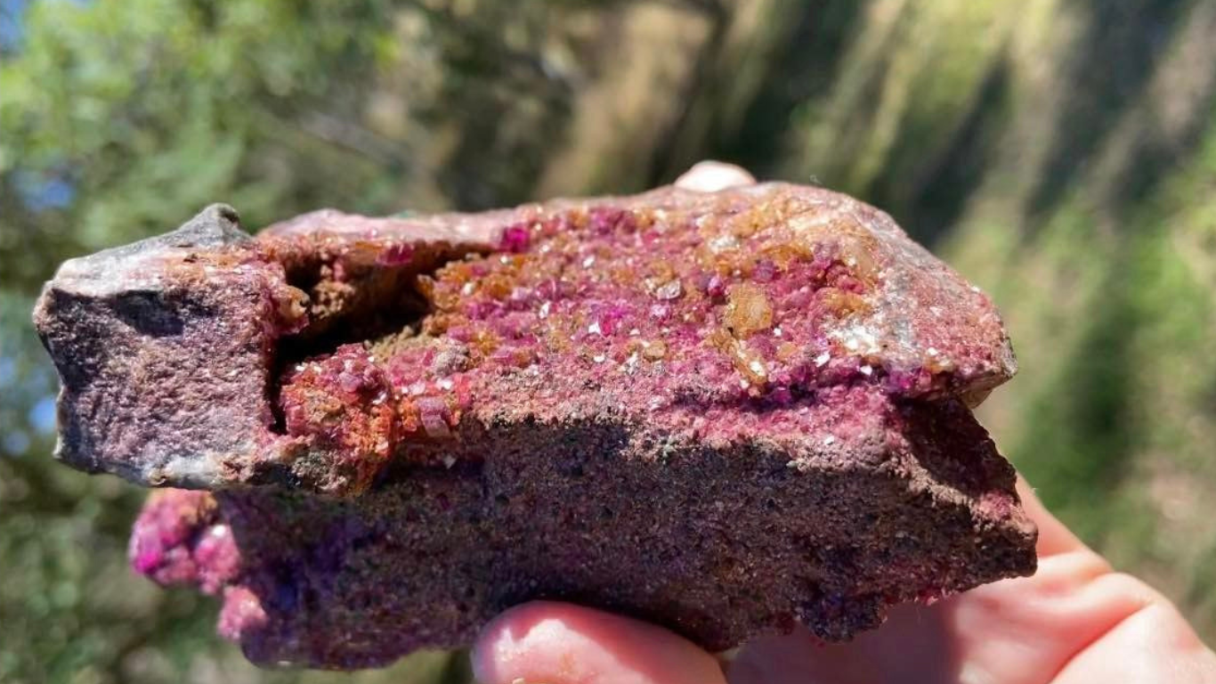 Ruby Purple Cobaltoan Dolomite Druzy Cluster Gem Quality