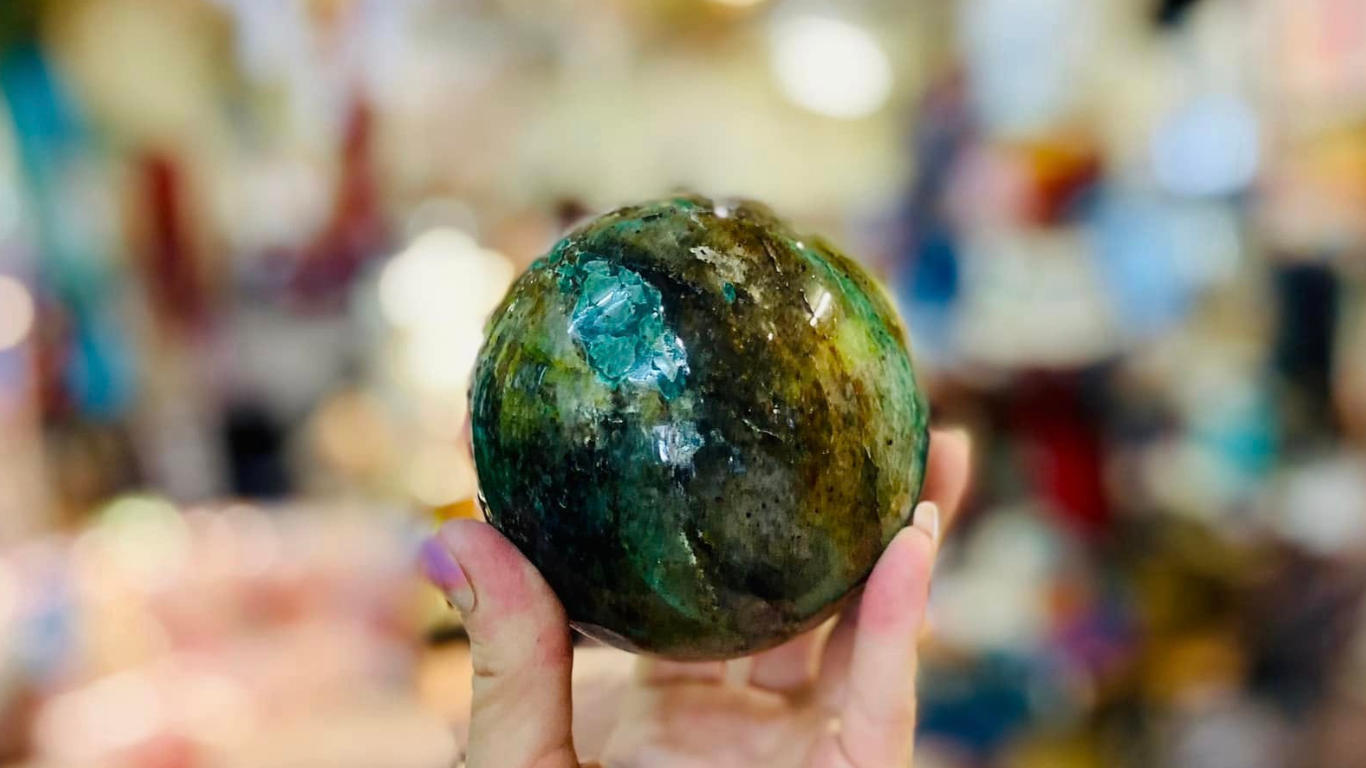 Chrysocolla Sphere