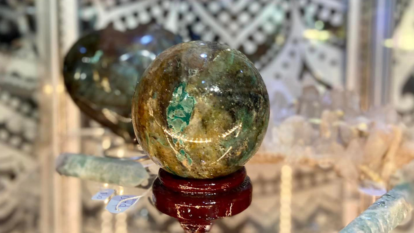 Chrysocolla Sphere