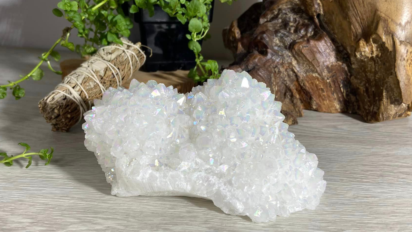 Angel Aura Quartz Cluster