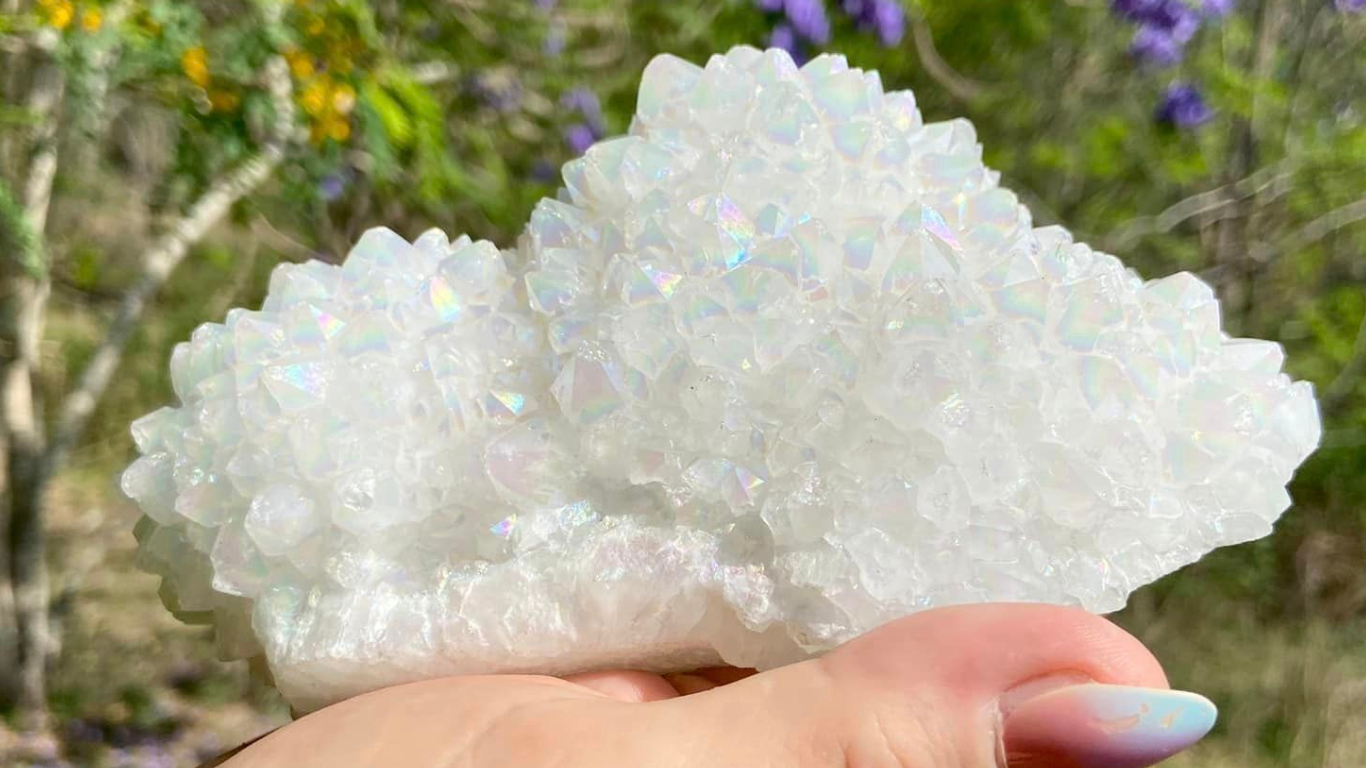 Angel Aura Quartz Cluster