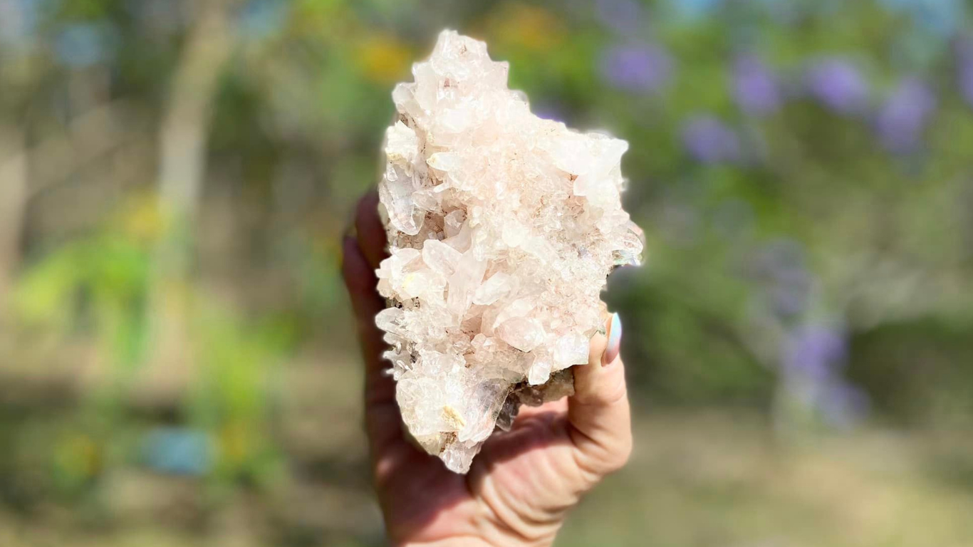 Pink Lithium Lemurian Colombian Quartz AAA+++