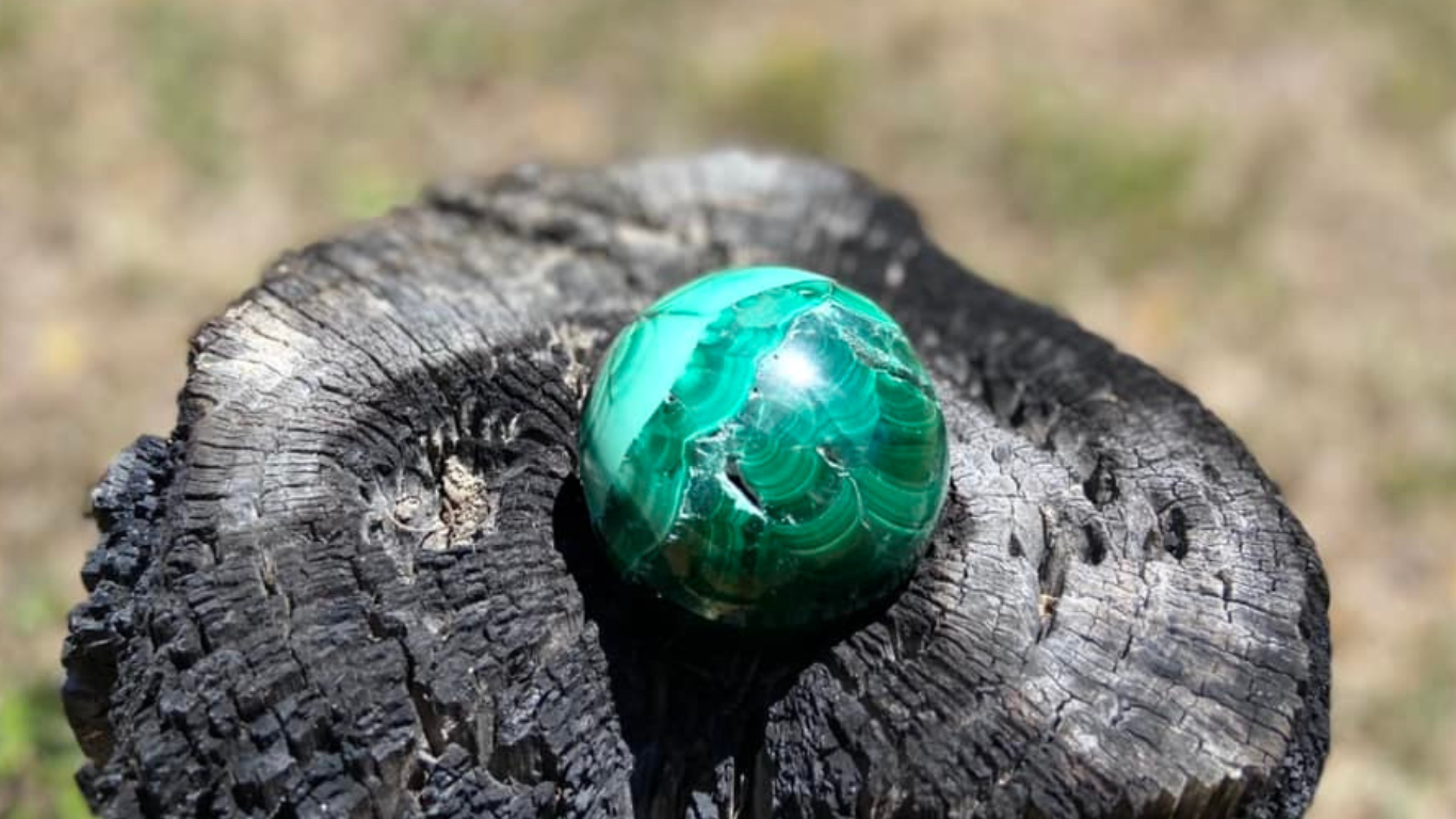 Malachite Polished Freeform Sphere