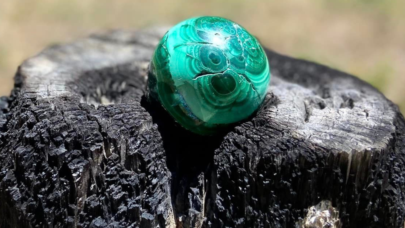 Malachite Polished Freeform Sphere