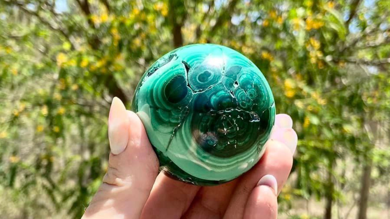 Malachite Polished Freeform Sphere